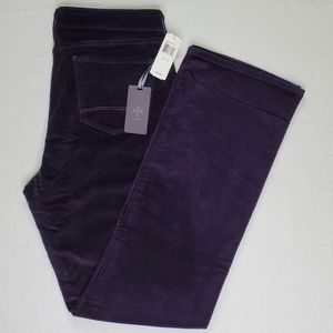 NYDJ Deep Purple Velvet Boot Cut Pants